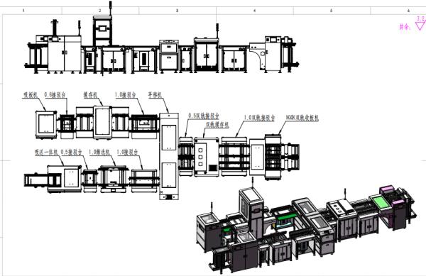 Quality PCB intelligent storage and sorting full-process production line (integrated board suction, cache, screening, and dual-track board collection) for sale