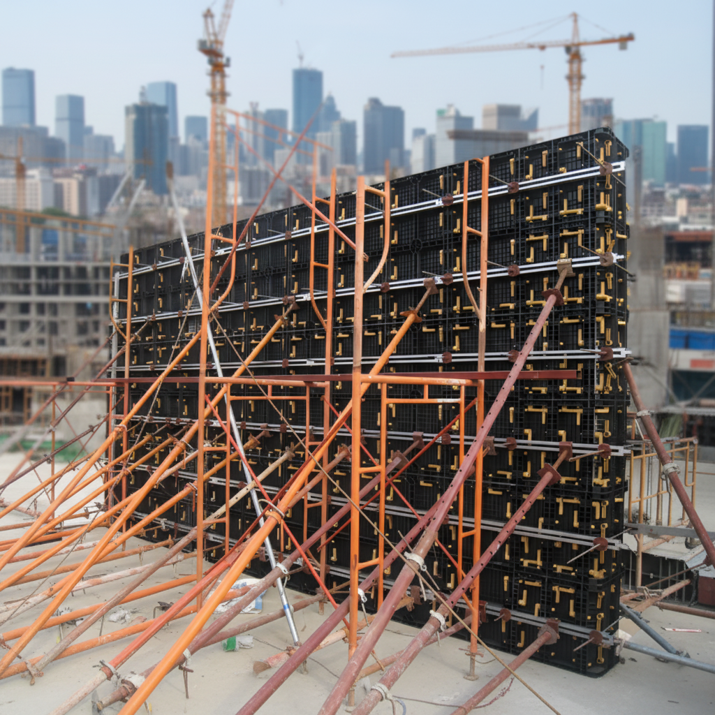 1220x2440mm Modular Plastic Formwork Versatile Modular Concrete Formwork For Foundation And Column Molding
