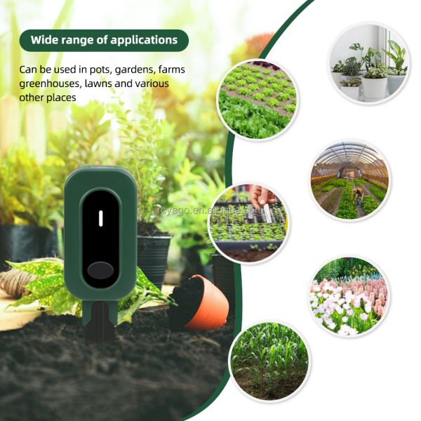 ZigBee 3-in-1 Smart Soil Sensor For Temperature Humidity Light Detector With Tuya APP Control