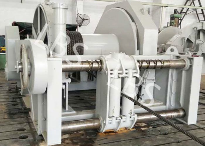 Smooth Drum Spooling Device Winch / Wire Rope Ranging Device Winch