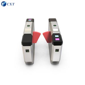 QR Code Flap Barrier Gate with DC Brushed Motor and Automatic Reset for Secure