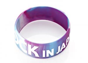 China Religious silicone bracelets color filled swriled 202*25*2mm logo customized on sale