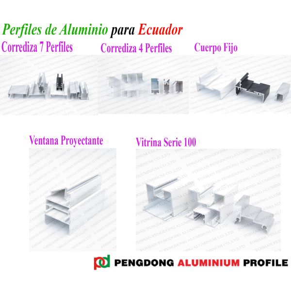 6000 Series Casement Window Profiles Rectangular Aluminium Extrusion