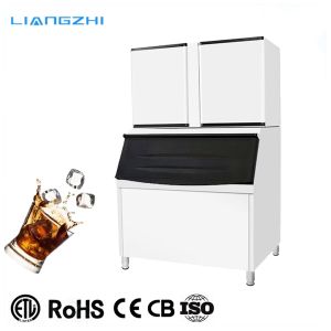 900kg LZ-2000 Large Automatic Cube Ice Making Machine For Drinks with 500kg Ice