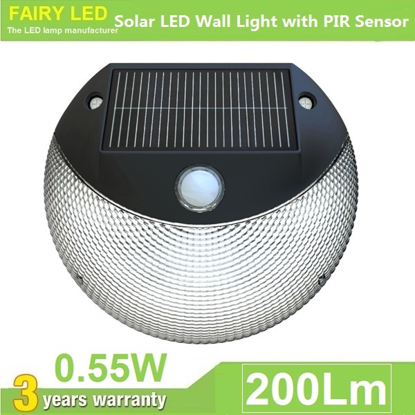 Quality Solar LED Wall Light with PIR Motion Sensor and Daylight Sensor IP65 Waterproof for sale