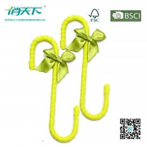Betterall Green Beautiful Metal S Hook Hanger With Satin Covered