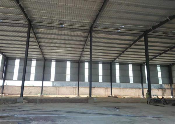 Quality Construction Precoated Roofing Sheets Prefabricated Steel Frame Warehouse In Philippines for sale