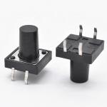 microswitch 12*12*12 mm 4 pin tactile switches with momentary reset unlocking