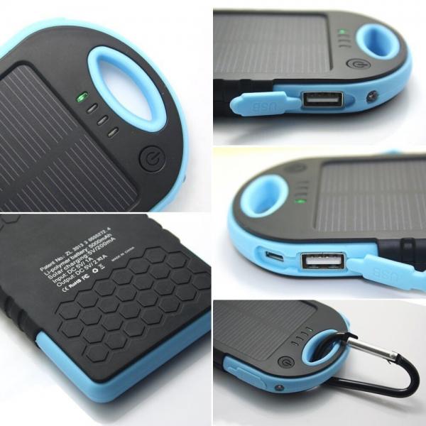 Quality 5000mAh Solar Charger Power Bank for Mobile Phone OEM/Private Label for sale