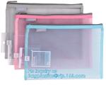 PVC Mesh File Bag With Closure Zipper File Folder Bag, Promotional hot PVC