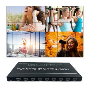 4K 3x3 4x2 Video Wall Controller with DP1.2 Input and CEC & Web Control for