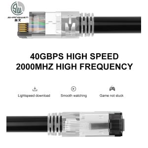 Rj45 Plug Network Lan Cable 1000ft Cat8 FTP UTP SFTP Patch Cord Ethernet Cable