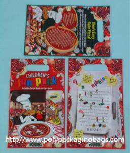  Red Plastic Toy Packaging Poly Bags / Custom Printed 3 Side Seal Bag Manufactures