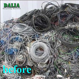 High Purity Copper Wire Recycling Machine 0.3mm - 25mm Cable Diameter