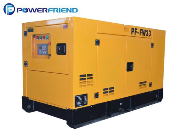Quality Yellow 50HZ 30kva FAWDE Diesel Engine Generator Set Silent Type Three Phase for sale