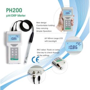 ODM Customized Support Handheld Portable pH/ORP Meter with Replaceable Electrode