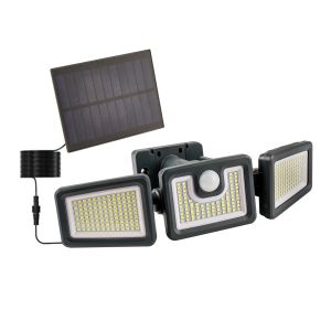 1.5W Solar Panel Outdoor Wall Light with 6-8 m Sensor Distance and 120° Sensor