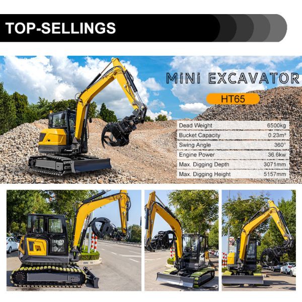 HT60Pro Hydraulic Excavator complete machine overview