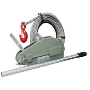 4 T Manual Cable Pulling Winch Machine / Tirfor Winch With 20M Wire Rope