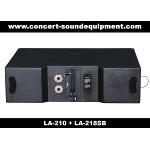 60Hz Disco 680W Line Array Speaker With 1.4" + 2x10" Neodymium Drivers For Fixed