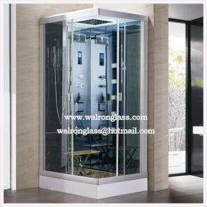 China Corner Simple Tempered Glass Bathroom Simple Shower Room on sale