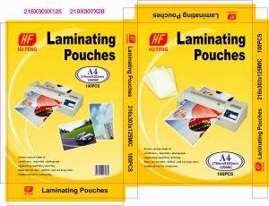  A4 A3 80MIC 125MIC thermal hot PET laminating pouch film lamination pouches sheet laminate laminator roll film suppliers Manufactures