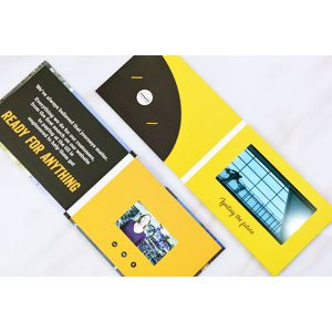 CMYK Printing and 128MB Memory LCD Display Screen Folder for Performance