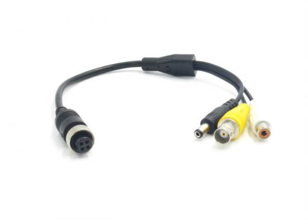 4 Pin Waterproof Connect RCA DC BNC Adapter Cable For Car Rear View Camera System