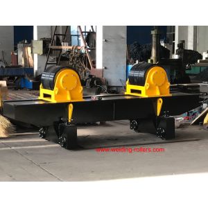 160T Welding Conventional Pipe Rollers Rotator With PU With Bolt Adjustment