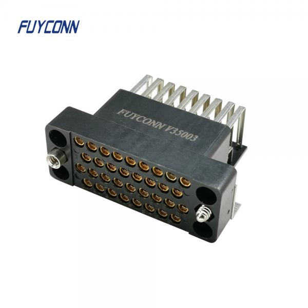 Quality V.35 Female Connector 34pin Right Angle PCB Connector for Router with board lock for sale