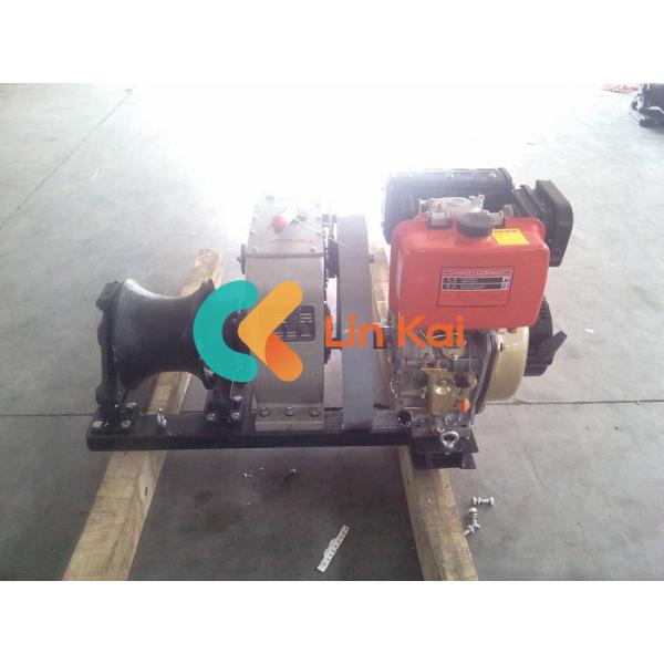 Four Gear 5 Ton Diesel Engine Capstan Winch With Detachable Drum