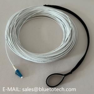 White 2mm Armored Fiber Optic Patch Cord With Pull Rod LC To LC 2.0mm Fiber Optic Armored Patch Cable Single Mode Manufactures