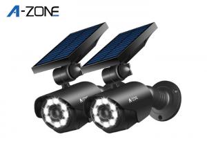 China Black Color Solar Led Motion Sensor Light PIR Led Street Light 120° Detection Angle on sale
