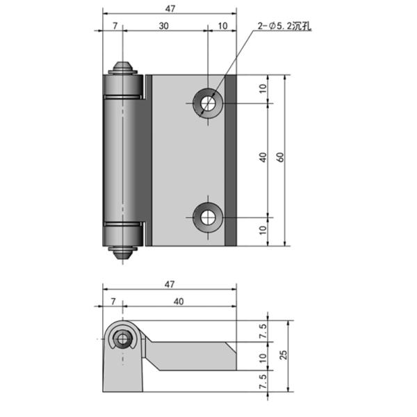 Detachable Cabinet Door Heavy Duty Torque Hinge