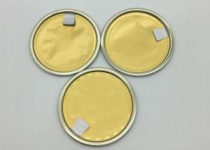  Food Grade Penny Aluminium Foil Lids For Infant Powder Container Packing Non Spill Gold Color Easy Peel EOE Manufactures