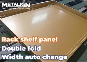  Double Fold Panels Shelf Panel Roll Forming Machine With Consistent Output And Automated Bending System Manufactures