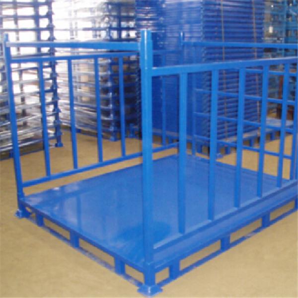 Powder Coating Warehouse Stack Rack Demountable Stackable Stillage Cage 500KG