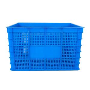 Mesh Style Rectangular PP Crate for Customized Color Industrial Stackable