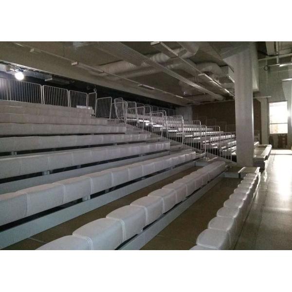 Quality Gyms Telescopic Retractable Gym Seating HDPE Material With Self Storing End Rails for sale