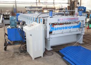  PLC Automatic Zinc Roofing Roll Forming Machine / Corrugated Roof Sheet Making Machine Manufactures