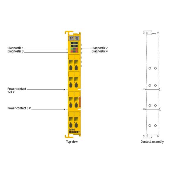 Quality EL6900 Beckhoff EtherCAT Terminal Communication Interface, TwinSAFE Logic for sale