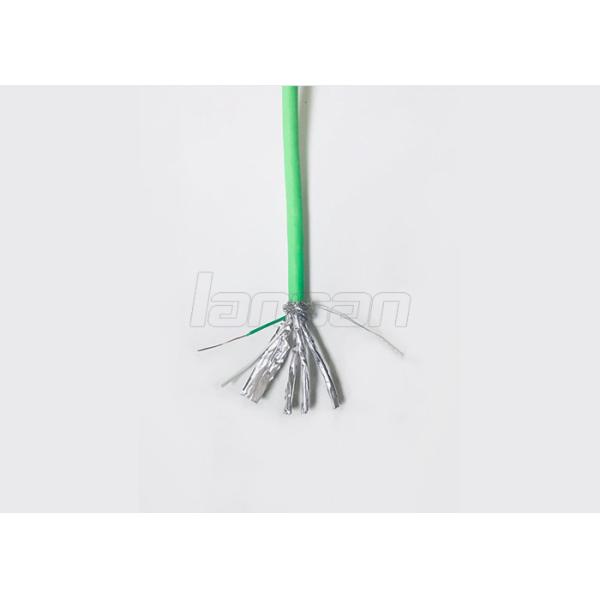 S / FTP Shielded Cat7 Cable UL Fluke Test Foamed PE Insulation 305M / Drum