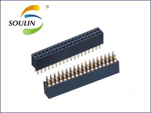  20 Pin Female Header Connector 1.27mm Pitch 2 Rows Insulation Resistance Manufactures