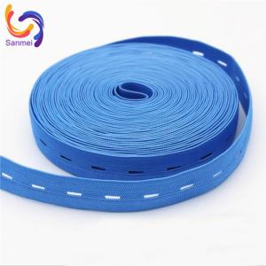 China Customized Multicolor Nylon Webbing Breathable Buttonhole Elastic Band for Garment Face Shield with Customized Width on sale China Customized Multicolor Nylon Webbing Breathable Buttonhole Elastic Band for Garment Face Shield with Customized Width on sale