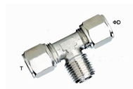Brass Tee Fast Compression Fitting 2Mpa G1/4" Air Equipment Connector