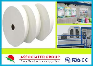  Customized Biodegradable Wet Wipes Spunlace Rolls With HS CODE Manufactures