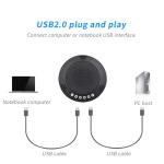 USB Video Conference Omnidirectional Microphone Echo Elimination Plug And Play