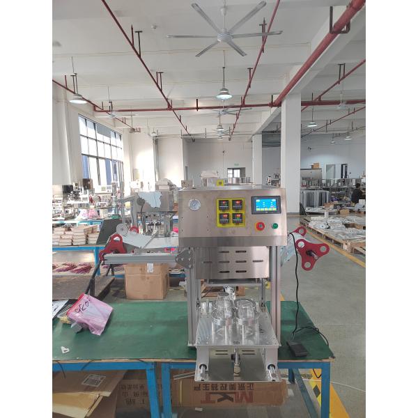 Fully Automatic Cup Sealing Machine For Plastic Wine Glass Easy Operation