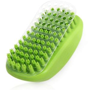  Bath Soothing Dog Wash Scrubber Rubber PET Massage Brush For Long Short Hair Manufactures