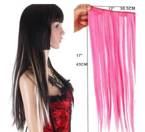  Long Silky straight Synthetic Hair Extensions Double Drawn Strong Hair Weaving Manufactures